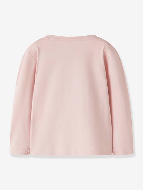 T-shirt à manches longues fille name it blanc+bleu grisé+rose poudré+vert sauge 8 - vertbaudet enfant 
