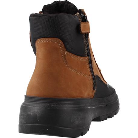 Boots garçon zippées j kiddartah wpf Marron 3 - vertbaudet enfant 