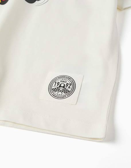 T-shirt en coton avec imprimé mario kart Blanc 3 - vertbaudet enfant 