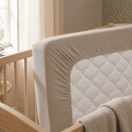 Pack matelas déhoussable bamboo + drap-housse imperméable taupe Blanc 6 - vertbaudet enfant 