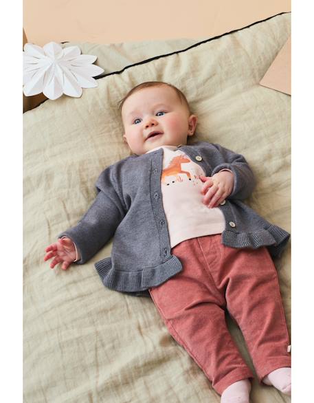 Cardigan en tricot Gris 6 - vertbaudet enfant 
