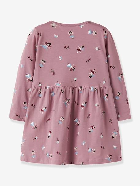 Robe fille à manches longues name it bleu grisé+mauve+vert sauge 5 - vertbaudet enfant 