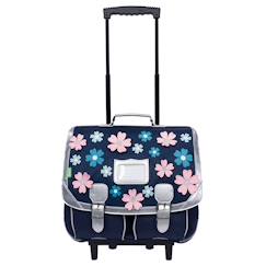 -Cartable à roulettes fille 2 compartiments