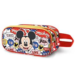 -Trousse mickey mouse 3d 22 cm - 2 cpt