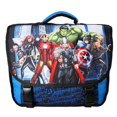 Cartable garçon avengers 2 compartiments Bleu 2 - vertbaudet enfant 