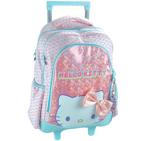 Fille-Accessoires-Fourniture scolaire-Cartable-Sac à dos à roulettes fille hello kitty 2 compartiments