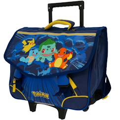 -Cartable à roulettes garçon pokemon 2 compartiments
