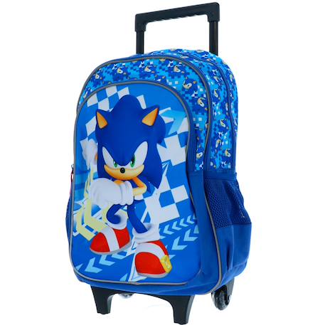 Garçon-Accessoires-Fourniture scolaire-Cartable-Sac à dos à roulettes garçon sonic