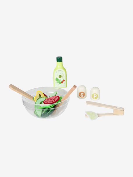Set salade en bois FSC® écru 1 - vertbaudet enfant 