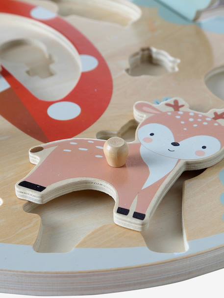 Planche multi-puzzles en bois FSC® HAPPY FOREST bois 7 - vertbaudet enfant 