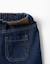 Pantalon en jean baggy avec cordon de serrage Bleu foncé 3 - vertbaudet enfant 