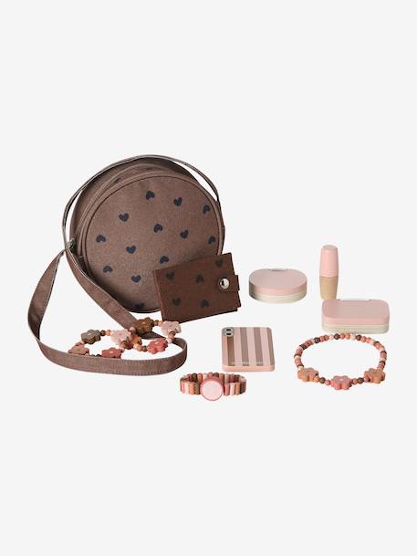 Sac à main avec accessoires en bois FSC® marron 2 - vertbaudet enfant 
