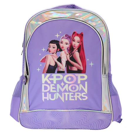 Sac à dos scolaire fille kpop demon hunters 1 compartiment Violet 2 - vertbaudet enfant 