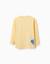 T-shirt en coton à manches longues avec imprimé making art Bleu+Jaune 6 - vertbaudet enfant 