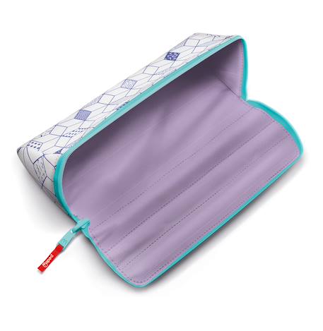 Trousse scolaire ouverture xxl trousse Fleurs pastel+Papillons pastel+Vague pastel+Violet classique pastel 9 - vertbaudet enfant 