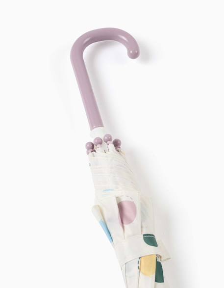 Parapluie automatique avec motif à pois Mauve clair 4 - vertbaudet enfant 