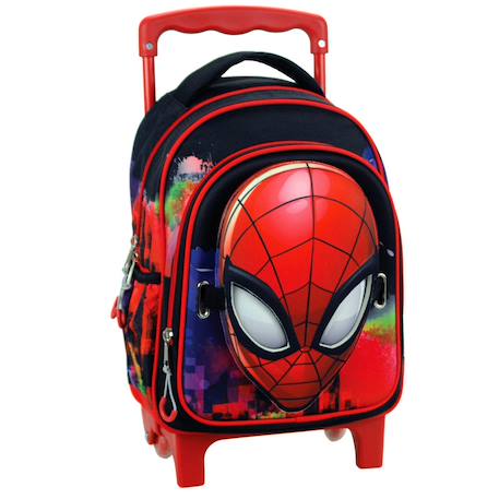 Garçon-Accessoires-Fourniture scolaire-Cartable-Cartable à roulettes garçon spider-man 2 compartiments