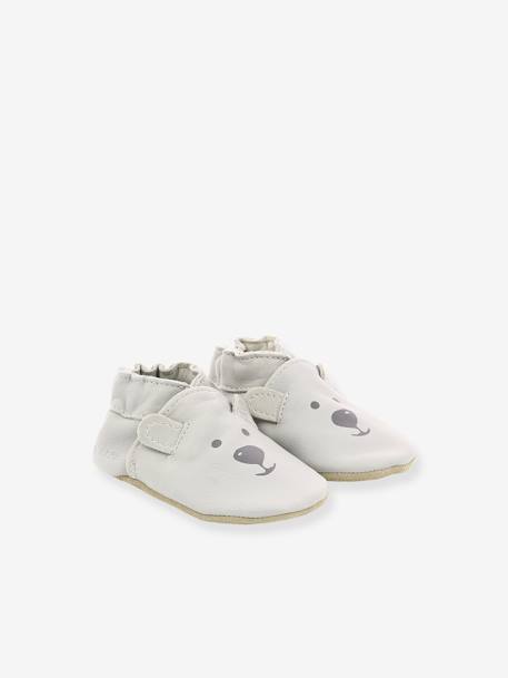 Chaussons Soft Soles Sweety Bear © gris clair 1 - vertbaudet enfant 