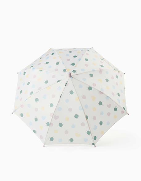 Parapluie automatique avec motif à pois Mauve clair 2 - vertbaudet enfant 