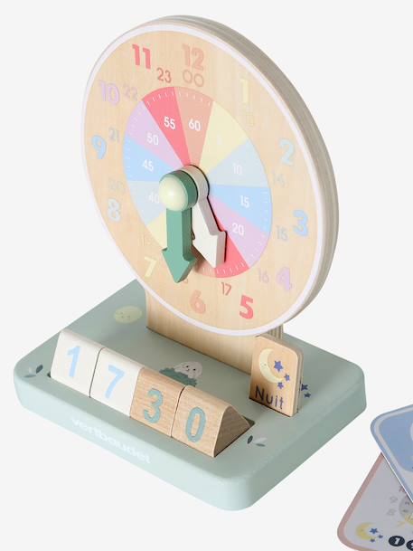 Horloge d'apprentissage en bois FSC® bois 6 - vertbaudet enfant 