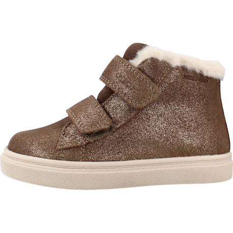 Baskets fille à scratchs nashik wpf Marron+Violet 2 - vertbaudet enfant 