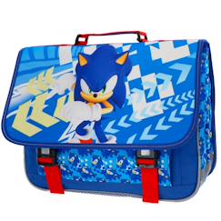 -Cartable garçon sonic 2 compartiments