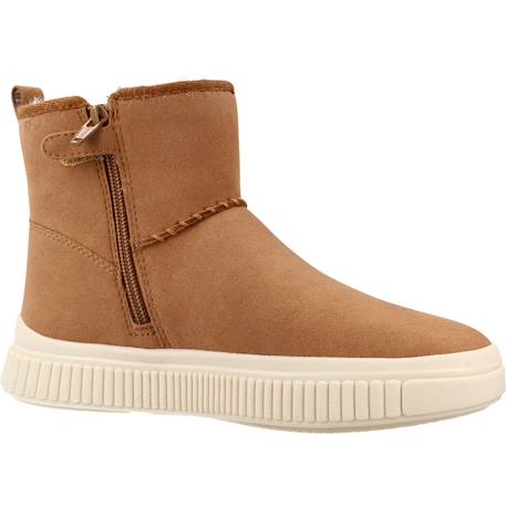 Bottines fille zippées j laquinny Beige+Marron 5 - vertbaudet enfant 