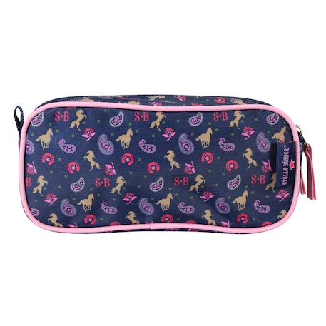 Trousse scolaire 2 compartiments Cow Girl Bleu 4 - vertbaudet enfant 