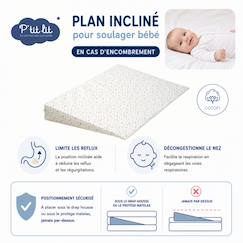 Chambre et rangement-Literie-Matelas-Pack matelas bébé 60x120 + plan incliné étoiles dorées + protège-matelas - déhoussable et sain