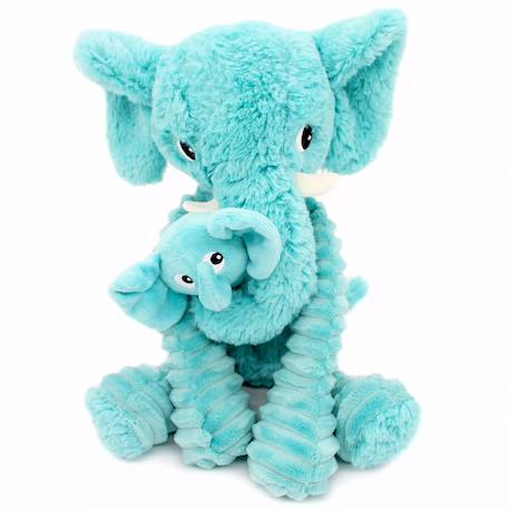 Peluche enfant éléphant Elephant bleu 2 - vertbaudet enfant 