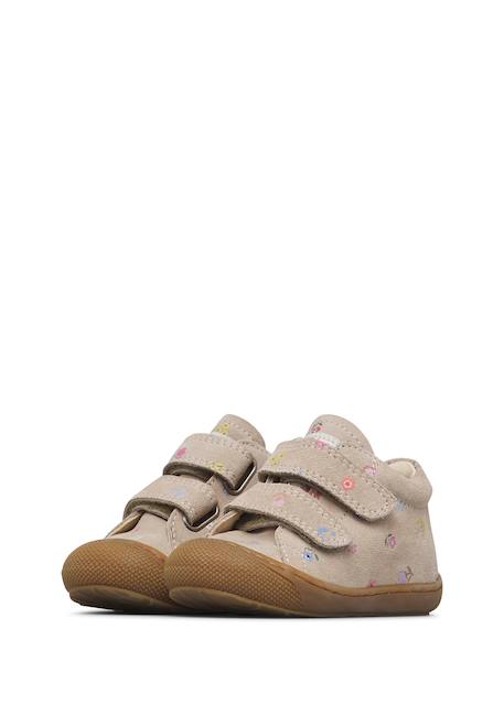 Chaussures premiers pas en suède cocoon vl Beige-+Vanille- 5 - vertbaudet enfant 
