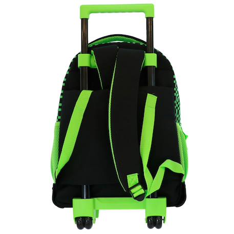 Cartable à roulettes garçon minecraft 2 compartiments Vert 4 - vertbaudet enfant 