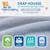Pack matelas pliant 60x120 + drap housse éponge bleu - idéal voyage - déhoussable et sain Bleu 3 - vertbaudet enfant 