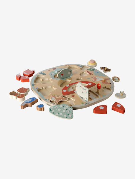 Planche multi-puzzles en bois FSC® HAPPY FOREST bois 5 - vertbaudet enfant 