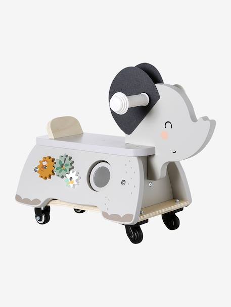 Porteur éléphant  TANZANIE en bois FSC® gris 3 - vertbaudet enfant 