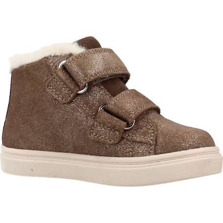 Baskets fille à scratchs nashik wpf Marron+Violet 5 - vertbaudet enfant 