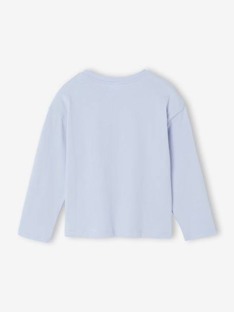 T-shirt manches longues La Reine des Neiges bleu ciel 3 - vertbaudet enfant 
