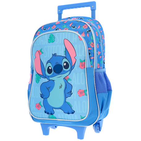 Fille-Accessoires-Fourniture scolaire-Cartable-Sac à dos à roulettes fille lilo & stitch