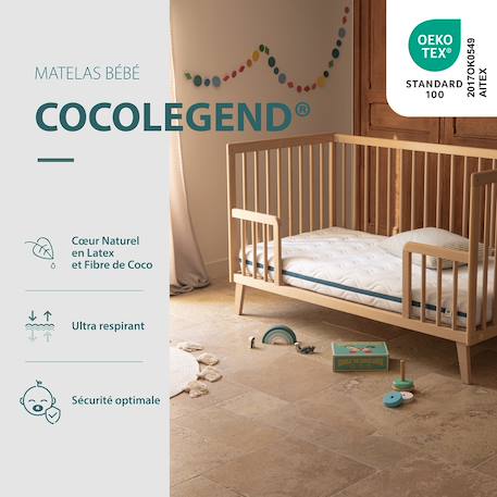 Matelas bébé cocolegend® Blanc 2 - vertbaudet enfant 