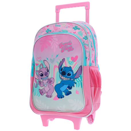 Fille-Accessoires-Fourniture scolaire-Cartable-Sac à dos à roulettes fille lilo & stitch