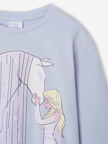 T-shirt manches longues La Reine des Neiges bleu ciel 4 - vertbaudet enfant 
