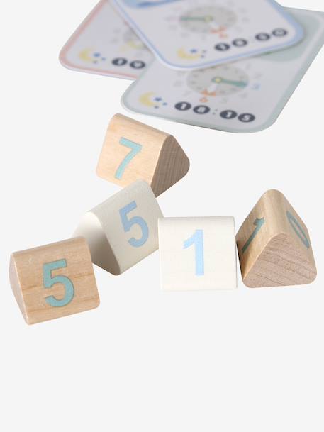 Horloge d'apprentissage en bois FSC® bois 8 - vertbaudet enfant 