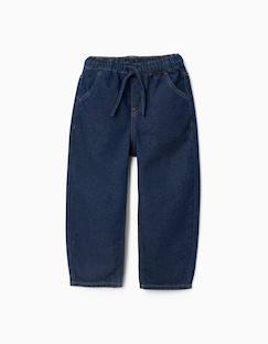 -Pantalon en jean baggy avec cordon de serrage