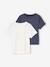 Lot de 2 T-shirts courts fille encre+vieux rose 1 - vertbaudet enfant 