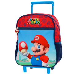 -Sac à dos à roulettes garçon super mario 1 compartiment
