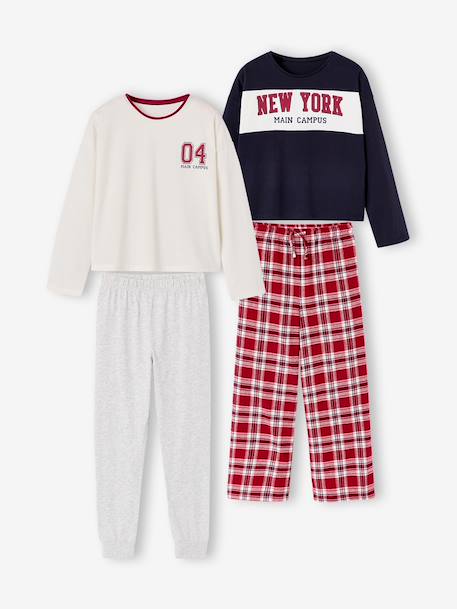 Lot de 2 pyjamas fille marine 1 - vertbaudet enfant 