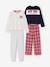 Lot de 2 pyjamas fille marine 1 - vertbaudet enfant 