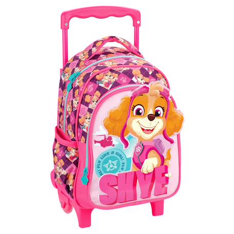 Fille-Accessoires-Fourniture scolaire-Cartable-Sac à dos à roulettes fille pat' patrouille 1 compartiment