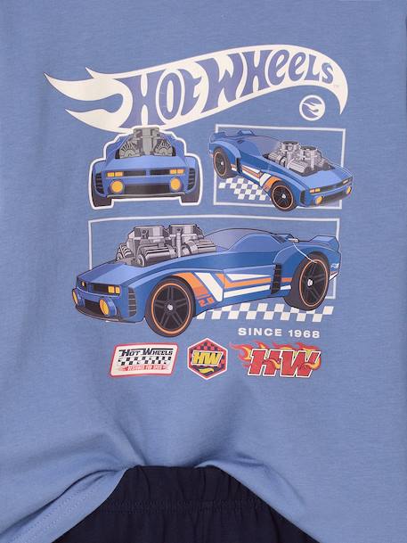 Pyjama Hot Wheels garçon bleu chambray 4 - vertbaudet enfant 