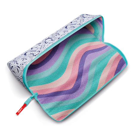 Trousse scolaire ouverture xxl trousse Fleurs pastel+Papillons pastel+Vague pastel+Violet classique pastel 6 - vertbaudet enfant 